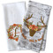 Floral Antler Waffle Weave Towels - Two Print Styles