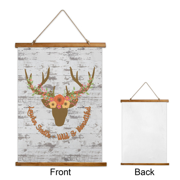 Floral Antler Wall Hanging Tapestry - Portrait - APPROVAL