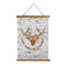 Floral Antler Wall Hanging Tapestry - Portrait - MAIN