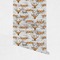 Floral Antler Wallpaper on Wall