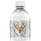 Floral Antler Water Bottle Label - Single Front