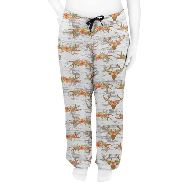 Floral Antler Women's Pj on model - Front