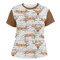 Floral Antler Women's Crew T-Shirt - 2X Large