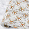 Floral Antler Wrapping Paper Roll - Large - Main