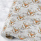 Floral Antler Wrapping Paper Roll - Matte - Large - Main