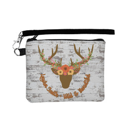 Floral Antler Wristlet ID Case w/ Name or Text