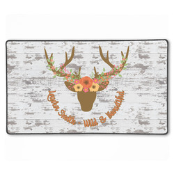 Floral Antler XXL Gaming Mouse Pad - 24" x 14" (Personalized)