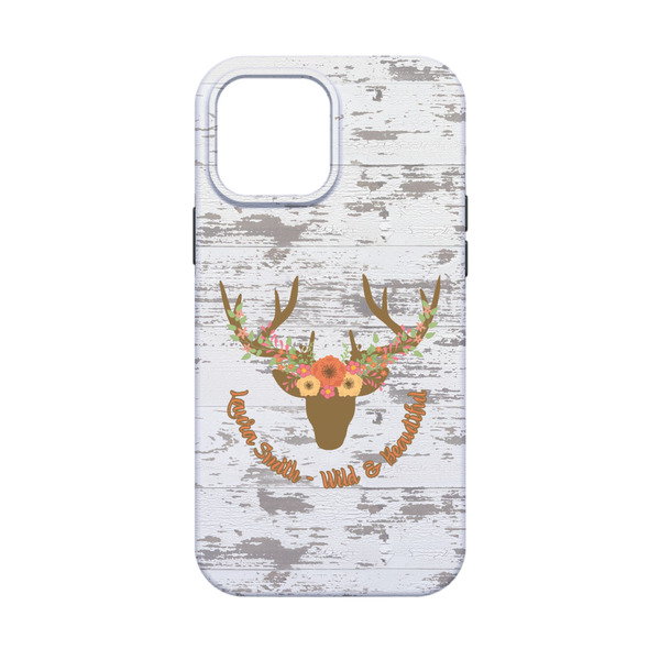 Floral Antler iPhone 13 Mini Tough Case - Back