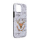 Floral Antler iPhone Case - Rubber Lined - iPhone 13 Pro (Personalized)