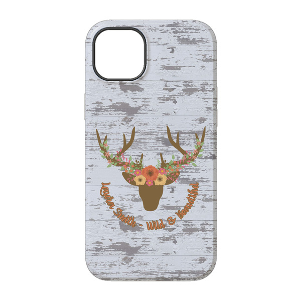 Floral Antler iPhone 14 Tough Case - Back