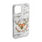 Floral Antler iPhone Case - Plastic - iPhone 15 (Personalized)