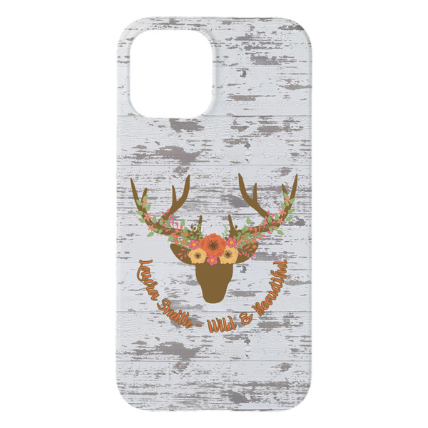 Floral Antler iPhone 15 Plus Case - Back