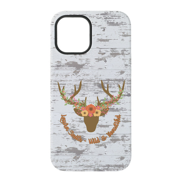 Floral Antler iPhone 15 Pro Tough Case - Back