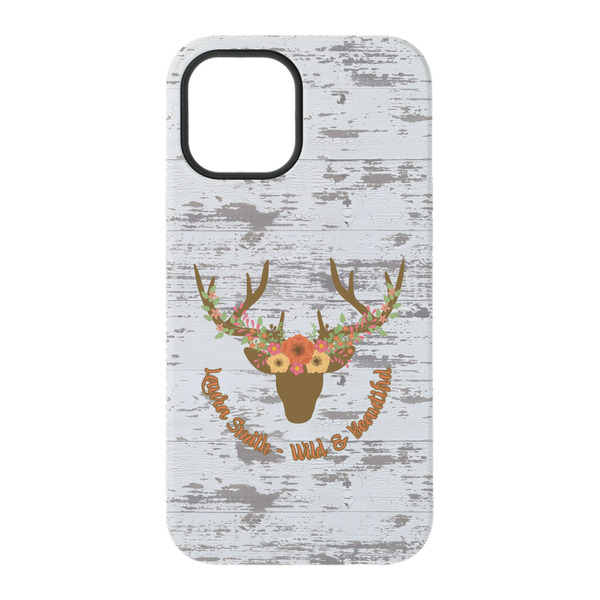Floral Antler iPhone 15 Tough Case - Back