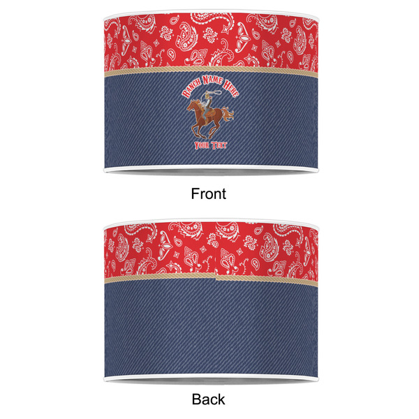 Western Ranch 12" Drum Lampshade - APPROVAL (Poly Film)