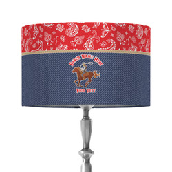 Western Ranch 12" Drum Lamp Shade - Fabric (Personalized)