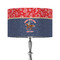 Western Ranch 12" Drum Lampshade - ON STAND (Fabric)