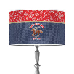 Western Ranch 12" Drum Lamp Shade - Poly-film (Personalized)