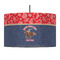 Western Ranch 12" Drum Lampshade - PENDANT (Fabric)