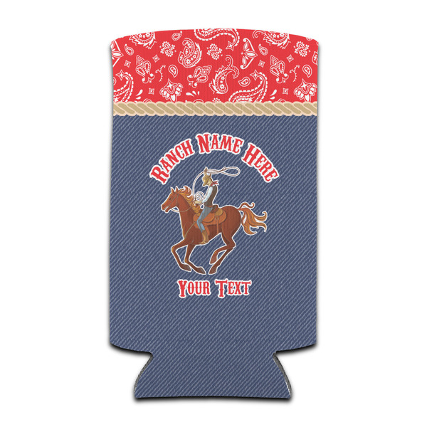 Custom Western Ranch Can Cooler (tall 12 oz) (Personalized)