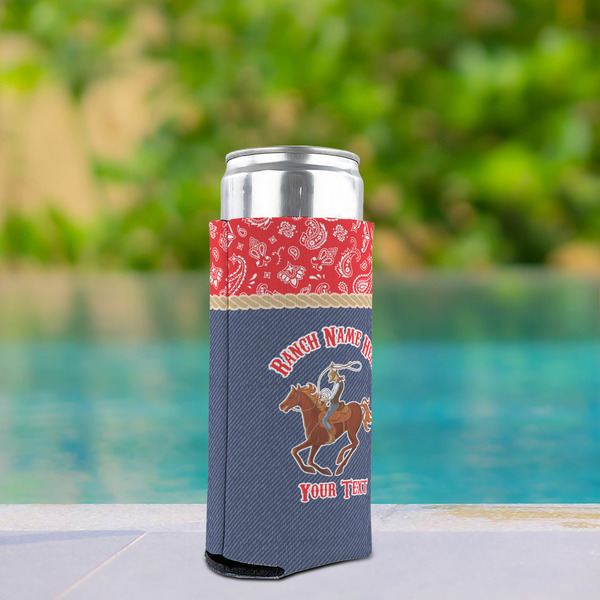 Western Ranch Can Cooler - Tall 12oz - In Context