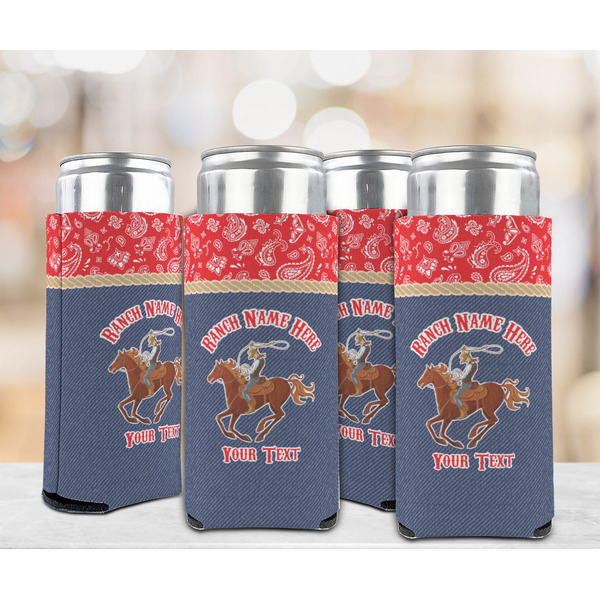 Western Ranch 12oz Tall Can Sleeve - Set of 4 - LIFESTYLE