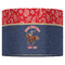 Western Ranch 16" Drum Lampshade - FRONT (Fabric)