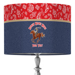 Western Ranch 16" Drum Lamp Shade - Fabric (Personalized)