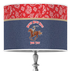 Western Ranch 16" Drum Lamp Shade - Poly-film (Personalized)