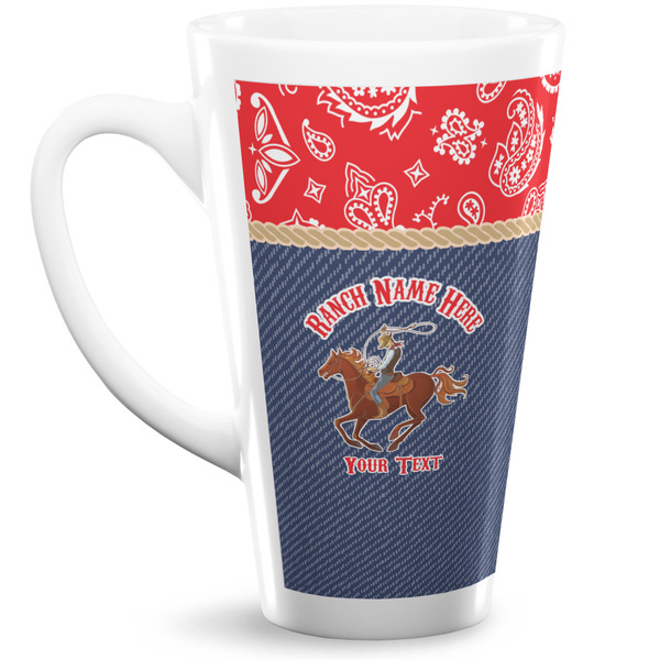 Custom Western Ranch 16 Oz Latte Mug (Personalized)