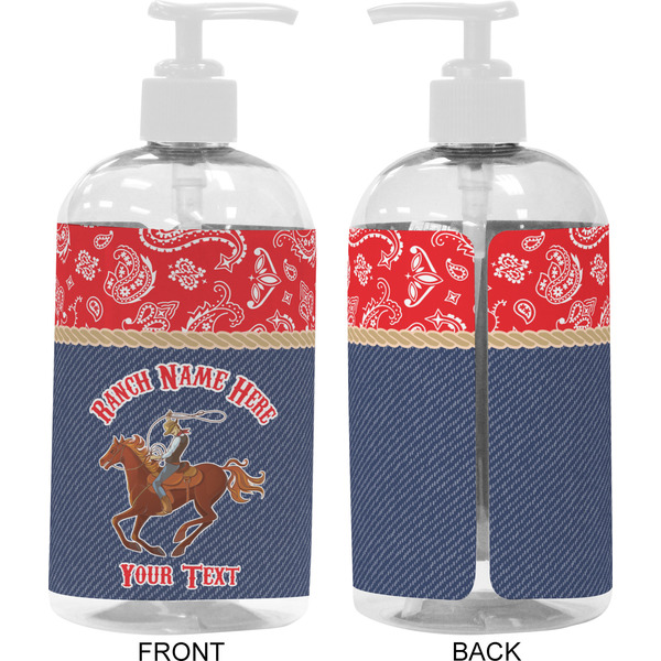 Western Ranch 16 oz Plastic Liquid Dispenser- Approval- White