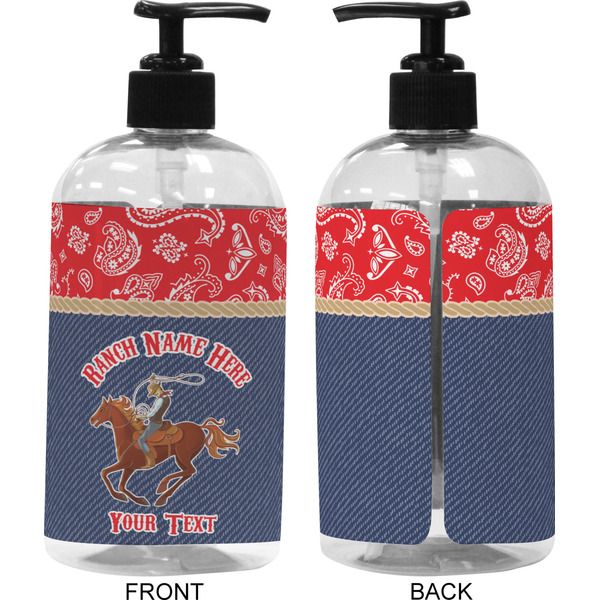 Western Ranch 16 oz Plastic Liquid Dispenser (Approval)