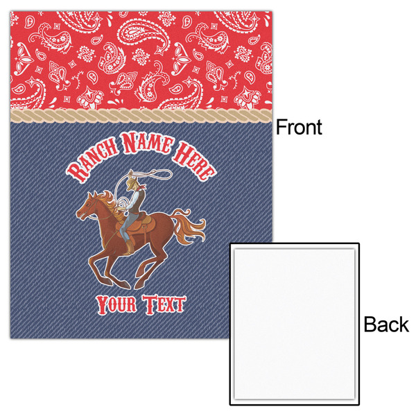 Western Ranch 16x20 - Matte Poster - Front & Back