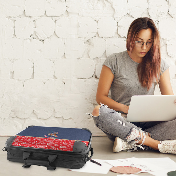 Western Ranch 18" Laptop Briefcase - LIFESTYLE