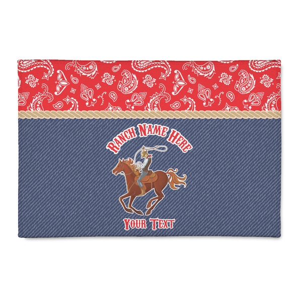 Custom Western Ranch Patio Rug (Personalized)