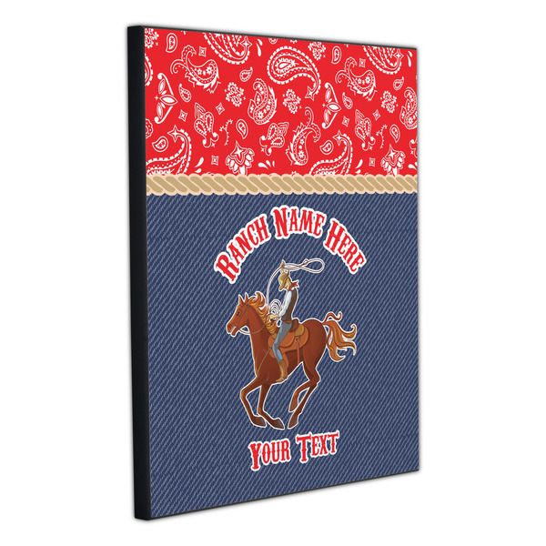 Western Ranch 20x24 Wood Print - Angle View