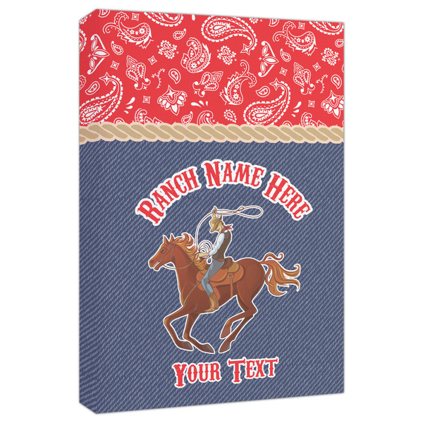 Custom Western Ranch Canvas Print - 20x30 (Personalized)