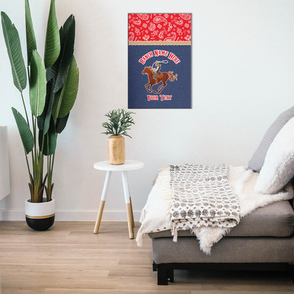 Western Ranch 20x30 Wood Print - In Context