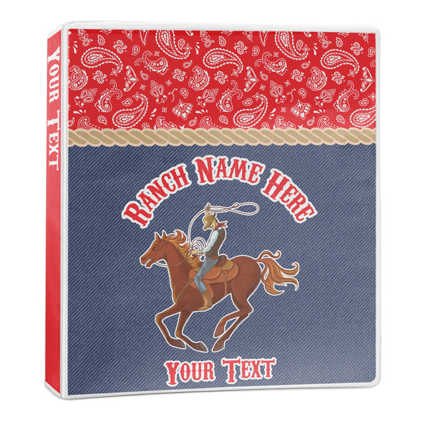 Custom Western Ranch 3-Ring Binder - 1 inch (Personalized)