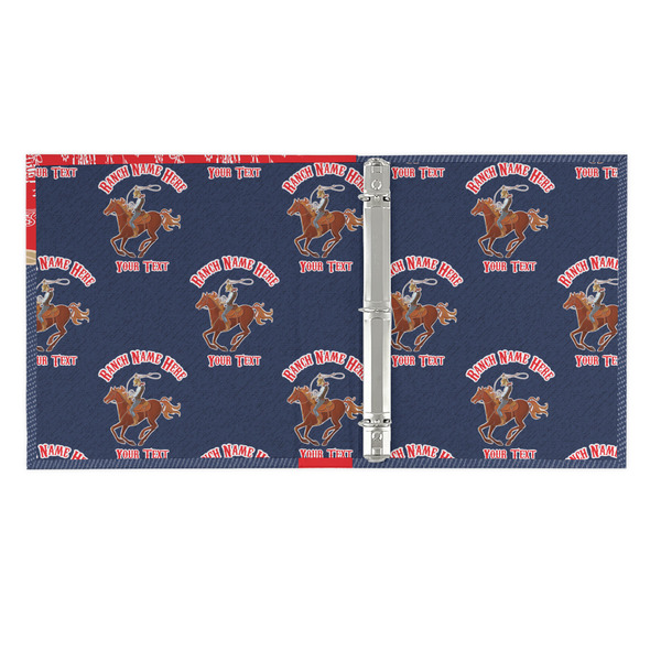 Western Ranch 3 Ring Binders - Full Wrap - 1" - OPEN INSIDE