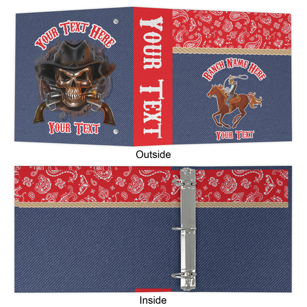 Western Ranch 3 Ring Binders - Full Wrap - 2" - APPROVAL