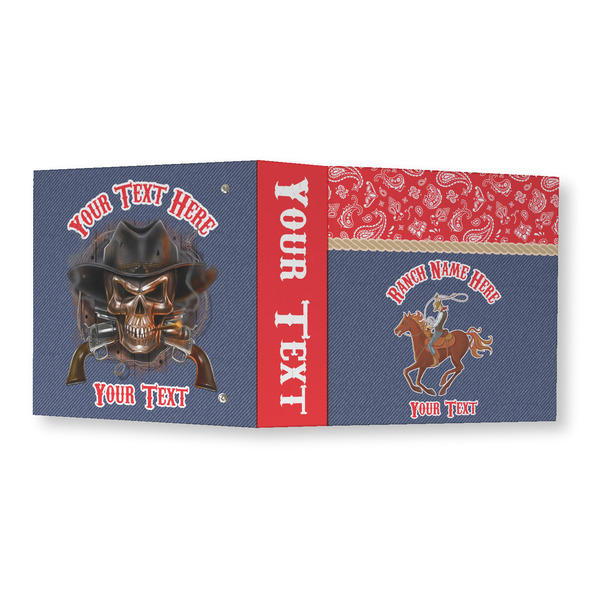 Western Ranch 3 Ring Binders - Full Wrap - 3" - OPEN OUTSIDE