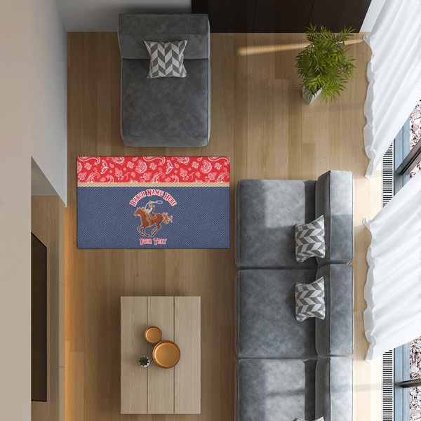 Western Ranch 3'x5' Indoor Area Rugs - IN CONTEXT