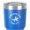 Western Ranch 30 oz Stainless Steel Ringneck Tumbler - Blue - Close Up