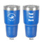 Western Ranch 30 oz Stainless Steel Tumbler - Royal Blue - Double-Sided (Personalized)