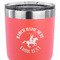 Western Ranch 30 oz Stainless Steel Ringneck Tumbler - Coral - CLOSE UP