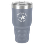 Western Ranch 30 oz Stainless Steel Tumbler - Grey - Single-Sided (Personalized)