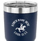 Western Ranch 30 oz Stainless Steel Ringneck Tumbler - Navy - CLOSE UP