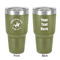 Western Ranch 30 oz Stainless Steel Ringneck Tumbler - Olive - Double Sided - Front & Back