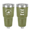 Western Ranch 30 oz Stainless Steel Tumbler - Olive - Double-Sided (Personalized)